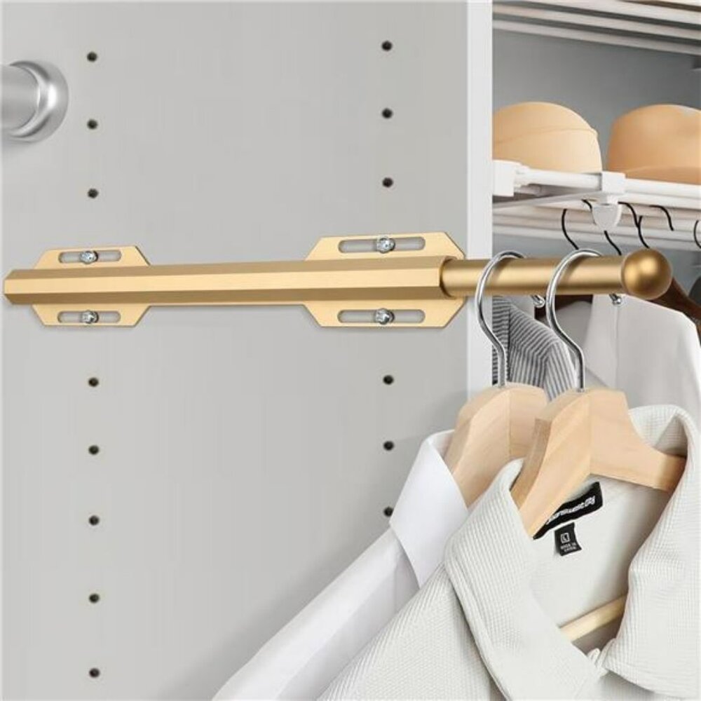 Pull Out Closet Valet Rod Heavy Duty Retractable Clothes Hanger for Suits Shirts